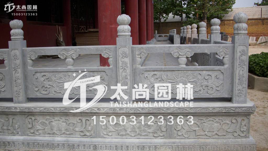 太尚雕塑，寺廟護(hù)欄
